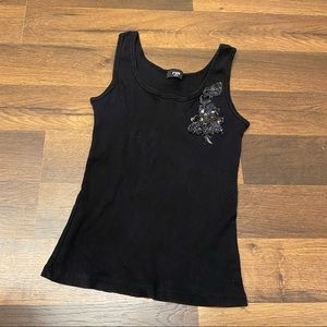 Y2K Fitted Floral Tank Top